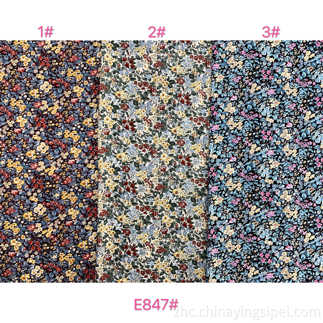 ISP纺织女装布料织物普通编织的人造丝纺织品材料印花织物用于礼服